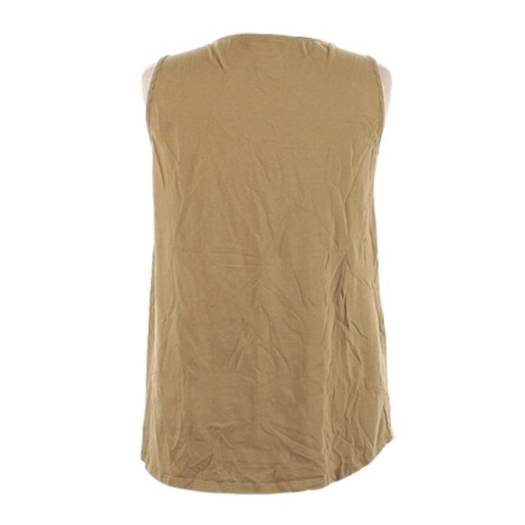 Elegantees Naomi Sleeveless Top in Golden Palm - Picture 2 of 5